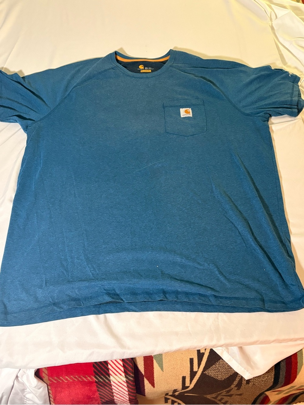 Carhartt Teal Short Sleeve Pocket Crew T-Shirt